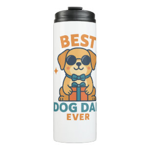 Bester Hundepapa überhaupt � Lustiges Vatertags-Hu Thermosbecher