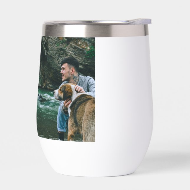 Bester Hundepapa überhaupt Personalisiertes Foto (Links)