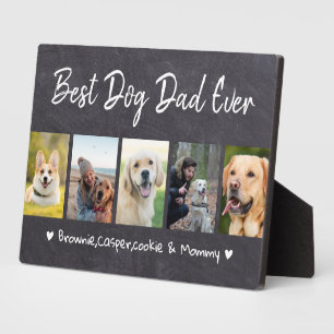 Bester Hundepapa überhaupt Pet 5 Foto Collage Sch Fotoplatte