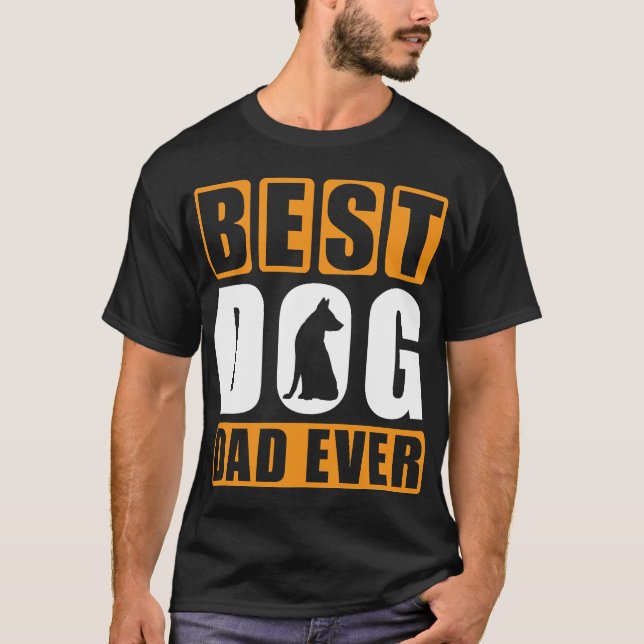 Bester Hundepapa überhaupt T-Shirt (Vorderseite)