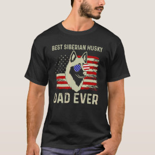 Bester Hundepapa überhaupt Usa-Flagge Dad-Witz Sib T-Shirt