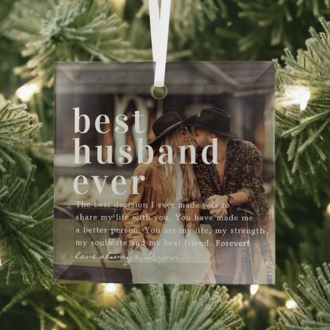 Bester Husband je | Angebot und Foto Ornament Aus Glas (Insitu)