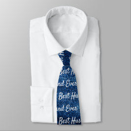 Bester Husband je | Blue Dream Abstrakt Neck Tie Krawatte