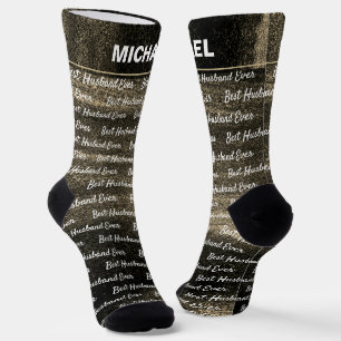 Bester Husband je Braune Dream Abstrakt Socken
