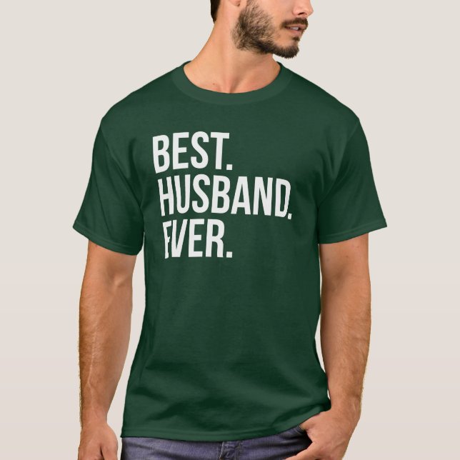 Bester Husband je Green T-Shirt (Vorderseite)