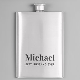 Bester Husband je Monogram Flachmann