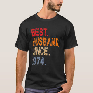 Bester Husband seit 1974 48. Wedding Day Anniversa T-Shirt