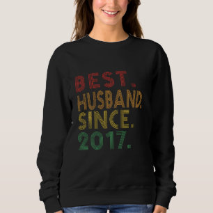 Bester Husband seit 2017 Funny 3. Wedding Annivers Sweatshirt