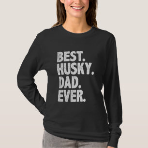 Bester Husky-Vater je Funny Dog Besitzer Daddy Coo T-Shirt