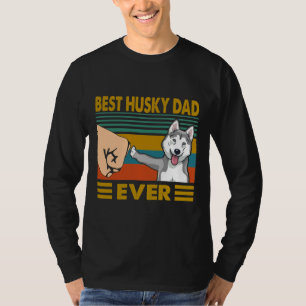 Bester Husky-Vater je Husky Dog Husky Eigentümer T-Shirt