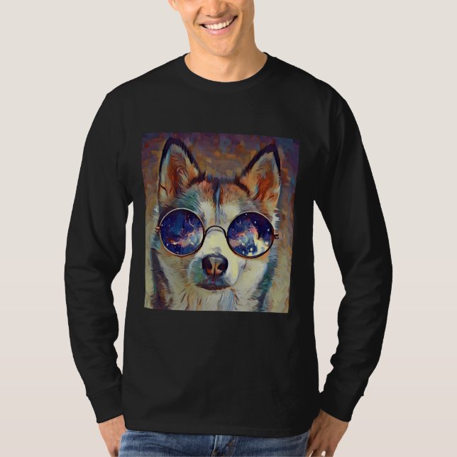 Bester Husky-Vater je T-Shirt (Vorderseite)