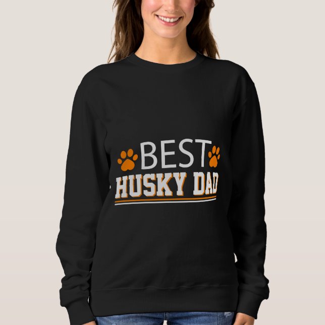 Bester Husky-Vater Sweatshirt (Vorderseite)