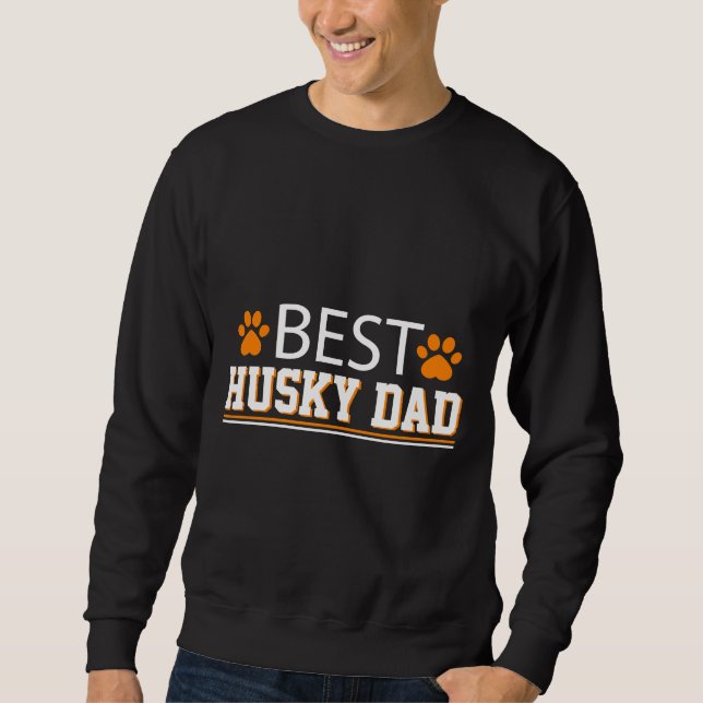 Bester Husky-Vater Sweatshirt (Vorderseite)