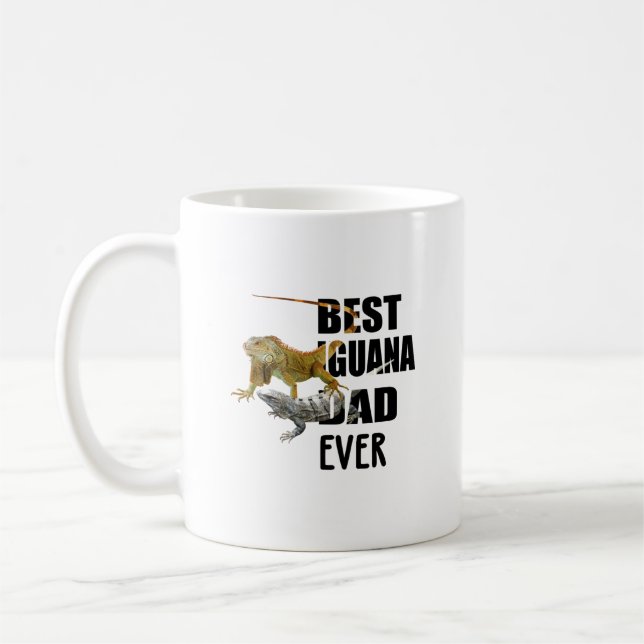 Bester Iguana Vater Ever - Funny Mug mit Iguana Lo Kaffeetasse (Links)