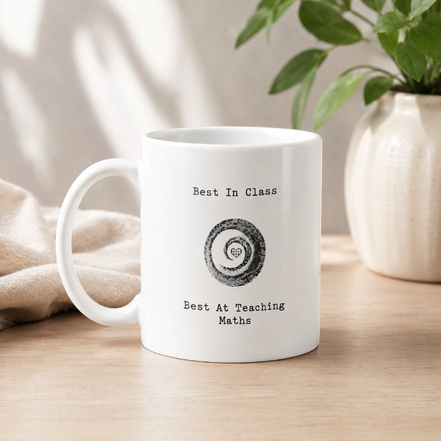 Bester in der Klasse beim Unterrichten von Mathe-E Kaffeetasse (Von Creator hochgeladen)