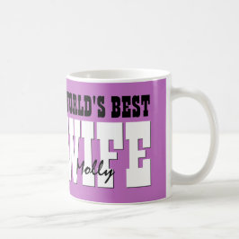 Bester individueller Name LILA A02 die EHEFRAU der Kaffeetasse
