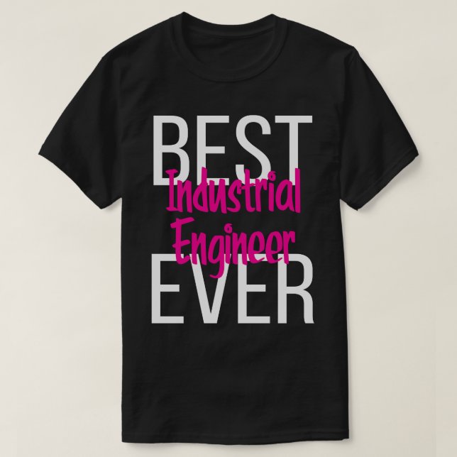 Bester Industrieingenieur je 3 T-Shirt (Design vorne)