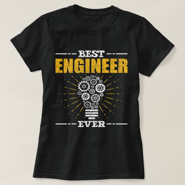 Bester Ingenieur für Elektrotechnik T-Shirt (Design vorne)
