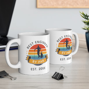 Bester Ingenieur nach Par Graduate Golf Lover Kaffeetasse