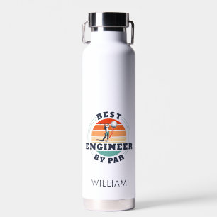 Bester Ingenieur nach Par Personalisierter Geburts Trinkflasche