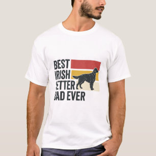 Bester Irischer Setter-Vater Aller Zeiten Vintage- T-Shirt