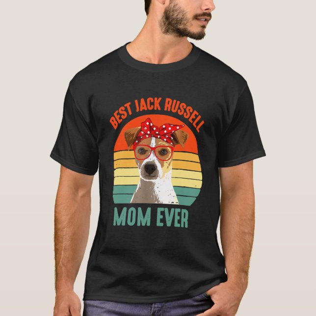 Bester Jack Russell Terier Mama je. T-Shirt (Vorderseite)