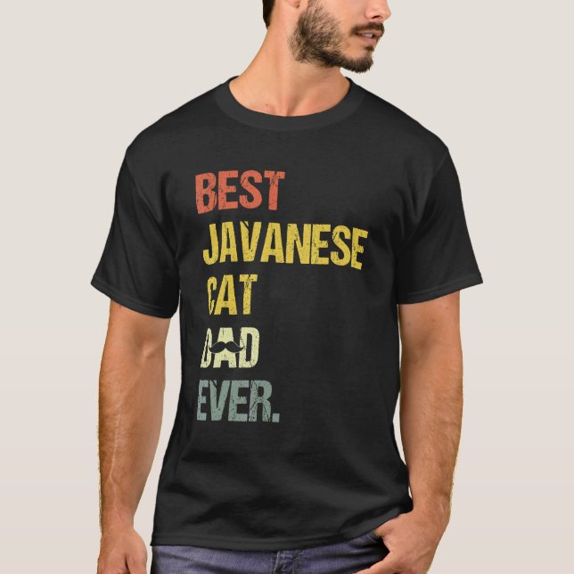 Bester Javanese-Katzendaddy des Mannes   Katze T-Shirt (Vorderseite)