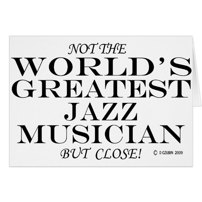 Bester Jazzmusiker Nah (Vorderseite (Horizontal))