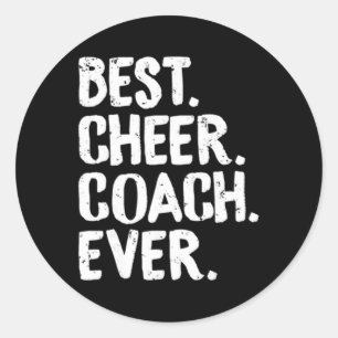 Bester Jubelcoach Aller Zeiten Cheerleading-Squadr Runder Aufkleber