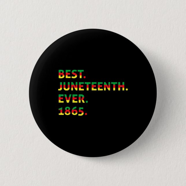 Bester Jüngster je 1865 Afrikanischer Amerikanisch Button (Vorderseite)