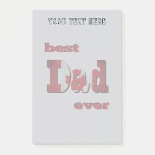 Bester kanadischer Vater je Post-it Klebezettel