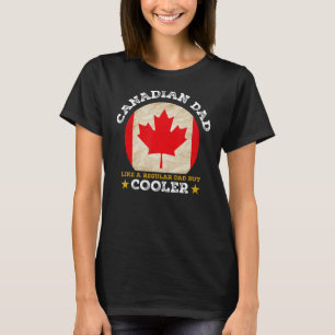 Bester kanadischer Vater je Vatertag Kanada Flagge T-Shirt