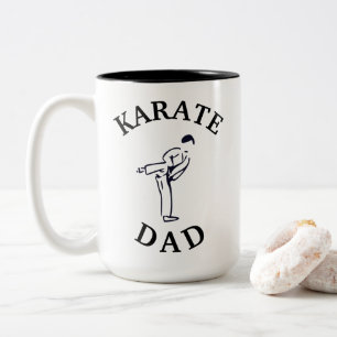 Bester "KARATE VATER" je! Vatertag Zweifarbige Tasse