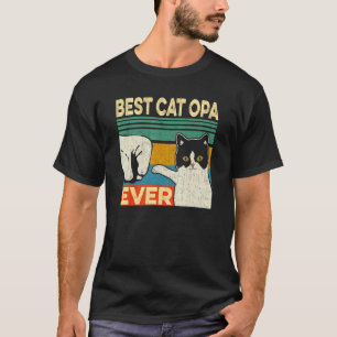 Bester Katz-Opa Aller Zeiten Katze Papa Vatertag T-Shirt