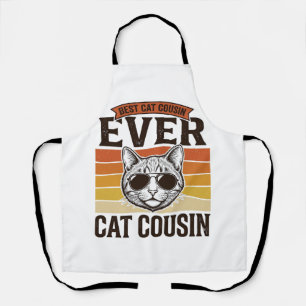 Bester Katzen-Cousin überhaupt Vintage-Katzen-Shir Schürze