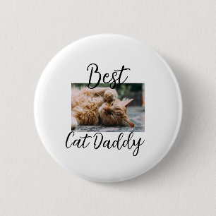 Bester Katzen-Daddy Elterntier-Foto Papa Mama einf Button