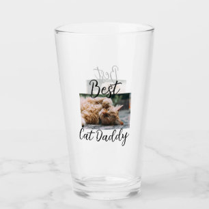 Bester Katzen-Daddy Elterntier-Foto Papa Mama einf Glas