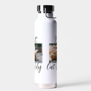 Bester Katzen-Daddy Elterntier-Foto Papa Mama einf Trinkflasche