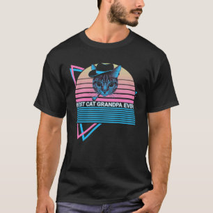 Bester Katzen-Opa Aller Zeiten  Katze Retro T-Shirt