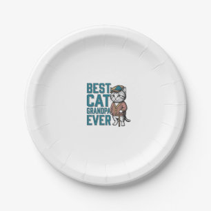 Bester Katzen-Opa Ever Vintage Katzen-Opa-Shirt De Pappteller