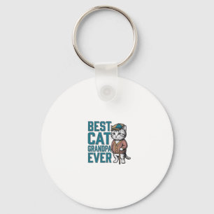 Bester Katzen-Opa Ever Vintage Katzen-Opa-Shirt De Schlüsselanhänger
