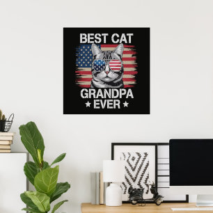 Bester Katzen-Opa überhaupt Amerikaner Poster