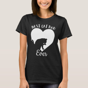 Bester Katzen-Vater Niedlich Schwarze Katzen Vinta T-Shirt