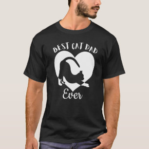 Bester Katzen-Vater Niedlich Schwarze Katzen Vinta T-Shirt