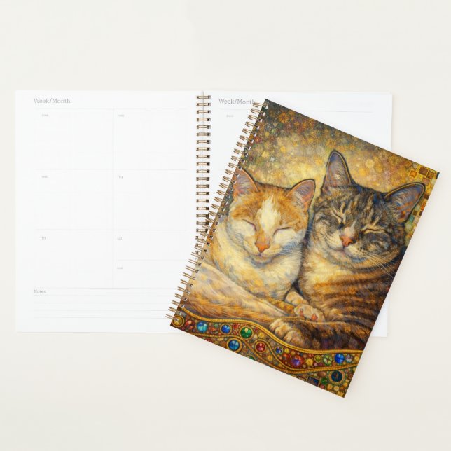 Bester Katzenfreunde Klimt-inspirierter Planer (Anzeige)