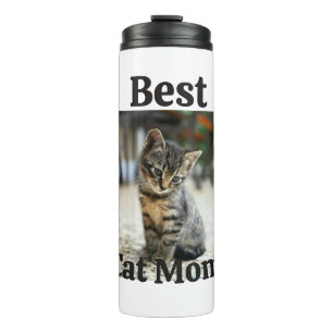 bester Katzenmutter-Vater-Elternteil-Haustier-Foto Thermosbecher