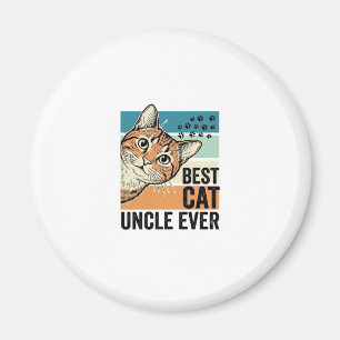 Bester Katzenonkel Aller Zeiten Vintage Katzenlieb Magnet