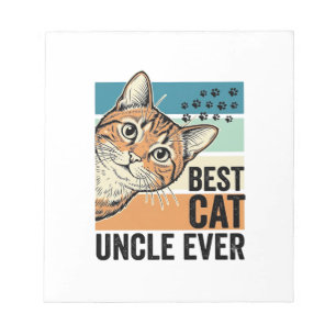 Bester Katzenonkel Aller Zeiten Vintage Katzenlieb Notizblock