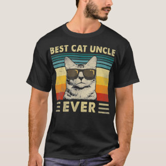 Bester Katzenonkel aller Zeiten Vintage Retro Kat T-Shirt