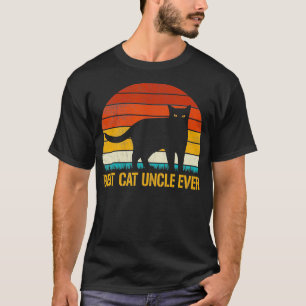 Bester Katzenonkel überhaupt Vintage Retro Katze K T-Shirt